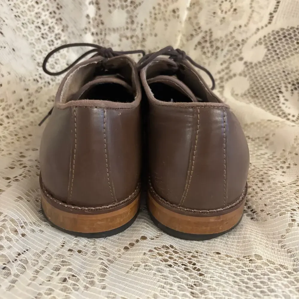 Banana Republic Men's US 12 M Brown Leather Oxford Shoes